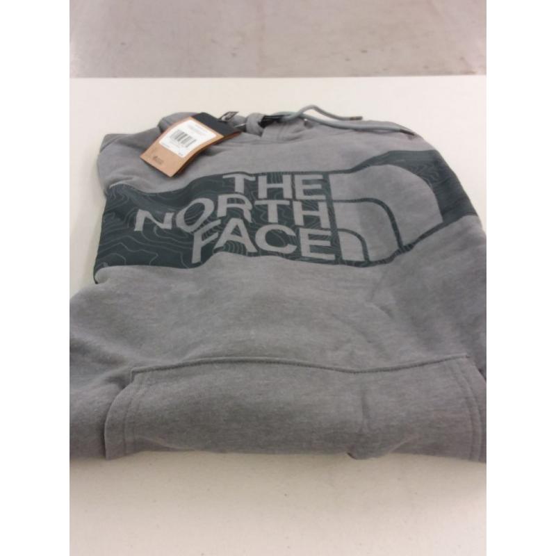 The North Face Men's Edge to Edge Pullover Hoodie Medium, Heather Grey/Asphalt, Cotton