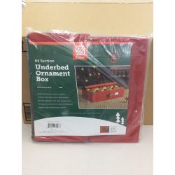 Zober Underbed Ornament Box 64 Sections
