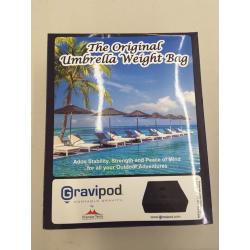 Gravipod 18 Square Umbrella Base Weight Bag - Up to 110 lbs.