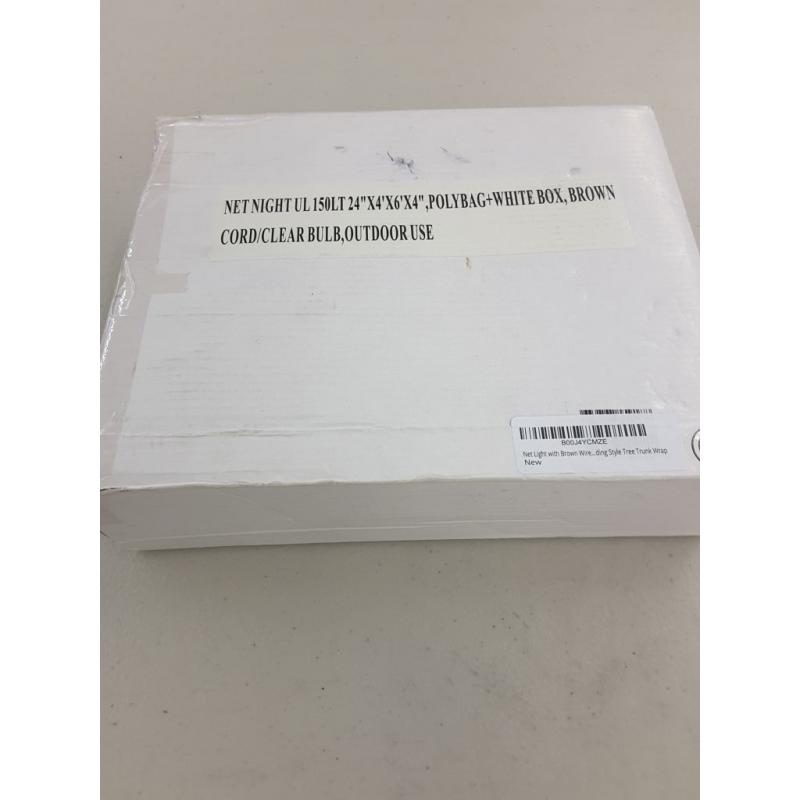 Christmas Lights Inc., Net Light With Brown Wire, 150 Clear Lights