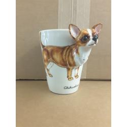 Blue Witch Short Hair 3D Chihuahua Mug