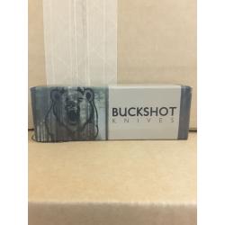 Spring-Assisted Folding Knife | Buckshot 3.5 Black Blade Red Cross Wood Handle