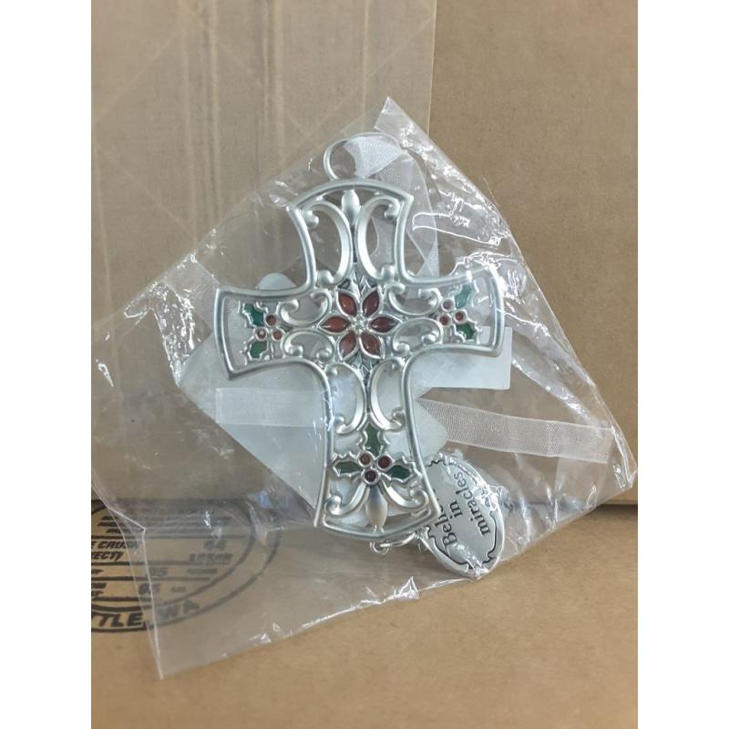 Ganz Holiday Bright Ornament, Cross