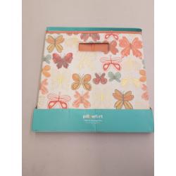 Pillowfort Butterfly Fabric Cube Toy Storage Bin