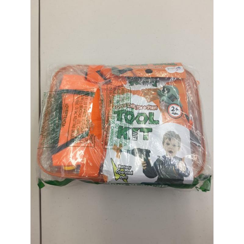 Kids Tool Set , 28 Pretend Play Tools With Toy Storage - Skoolzy