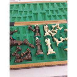 Wegiel Handmade Junior European International Chess Set