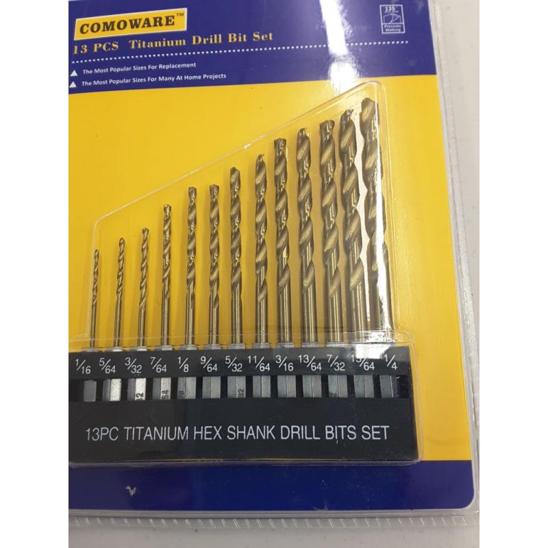 Comoware Titanium Drill Bit Set