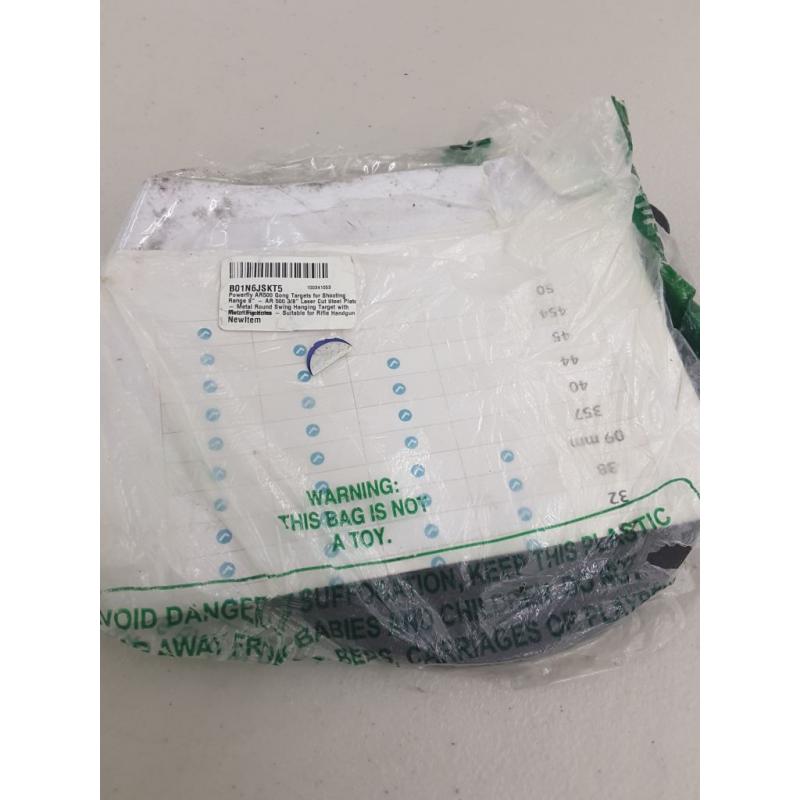 Powerfly AR500 Gong Targets for Shooting Range 8 - AR 500 3/8 Laser Cut Steel Plate