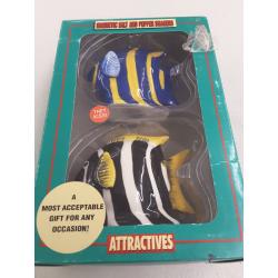 Angel Fish Magnetic Ceremic Salt and Pepper Shakers