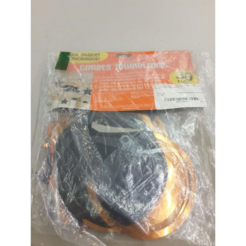 Congrats Grad Orange Graduation Hanging Swirl Decorations