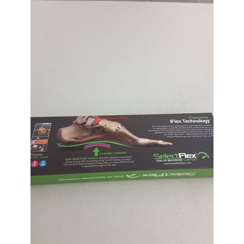 SelectFlex®Adjustable-Arch Orthotic Insole, Custom Arch Support: Plantar Fasciitis, Neuropathy, Flat Feet, Overpronation, Aching Feet, Foot Pain, Mortons Neuroma, Low Back Pain.Men/Women