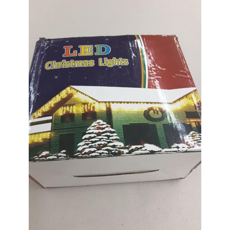 Warm White 10 Ft 96 Led Window Curtain Icicle String Lights for Wedding Party Home Garden Bedroom Outdoor Indoor Wall Decorations