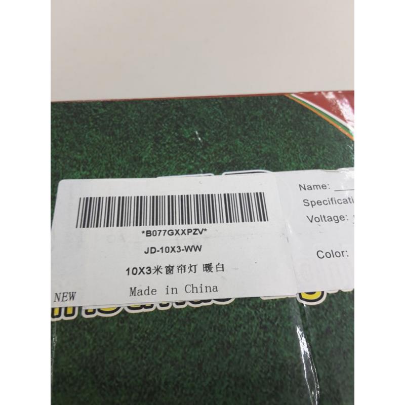 Warm White 10 Ft 96 Led Window Curtain Icicle String Lights for Wedding Party Home Garden Bedroom Outdoor Indoor Wall Decorations