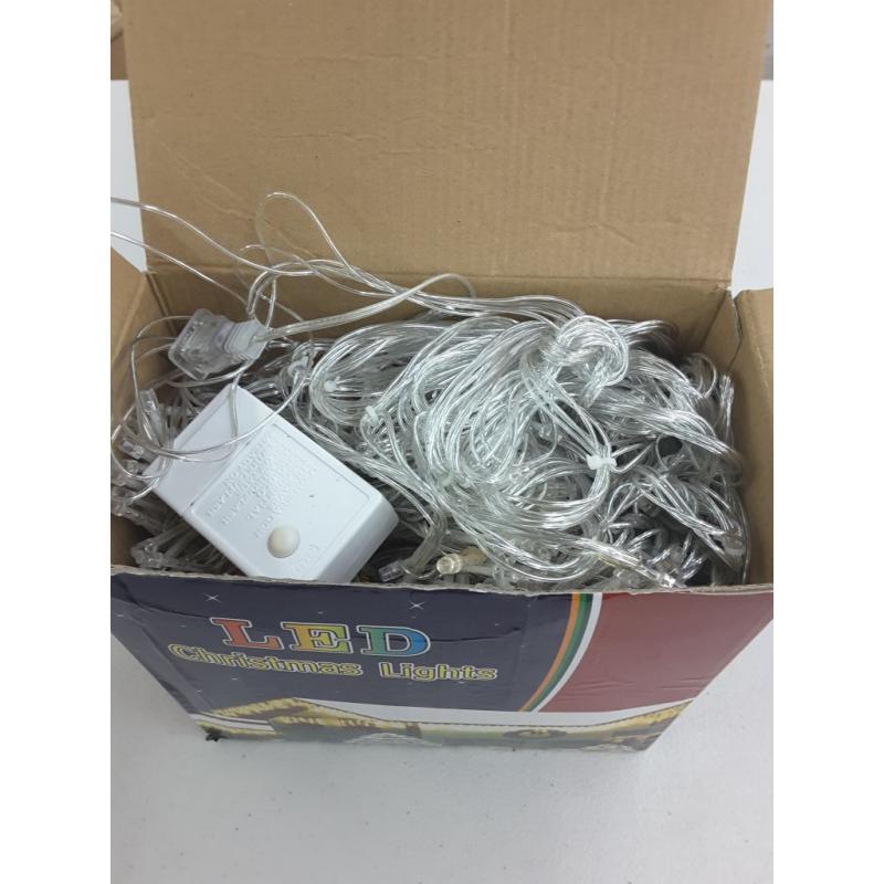 Warm White 10 Ft 96 Led Window Curtain Icicle String Lights for Wedding Party Home Garden Bedroom Outdoor Indoor Wall Decorations