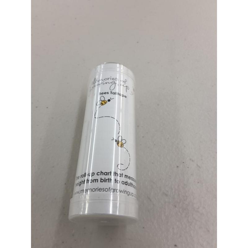 TALLTAPE - Portable, Roll-up Height Chart Plus 1 Sharpie Marker Pen to Measure Children from Birth, Choice of 10 Designs, a Memento for Life (Talltape, Bee)