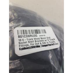 Track Wood Beam End Socket Shelf