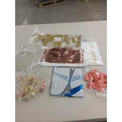 Bachelorette Party Decorations Kit, Rose Gold