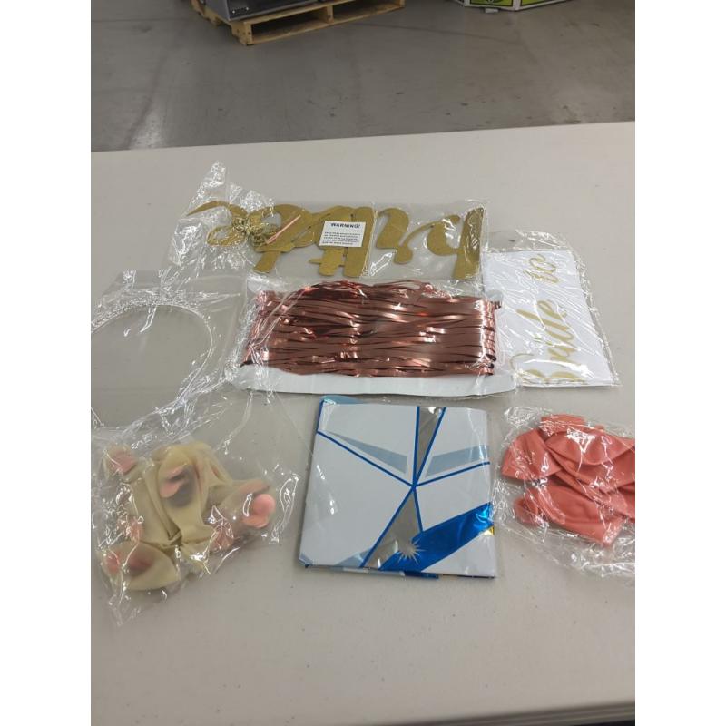 Bachelorette Party Decorations Kit, Rose Gold