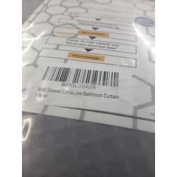 Barossa Waffle Weave Fabric Shower Curtain