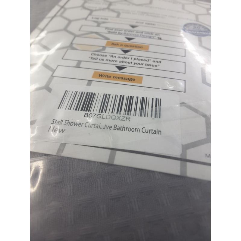 Barossa Waffle Weave Fabric Shower Curtain