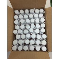 White Hexagon Bubble Bottles 48 pieces