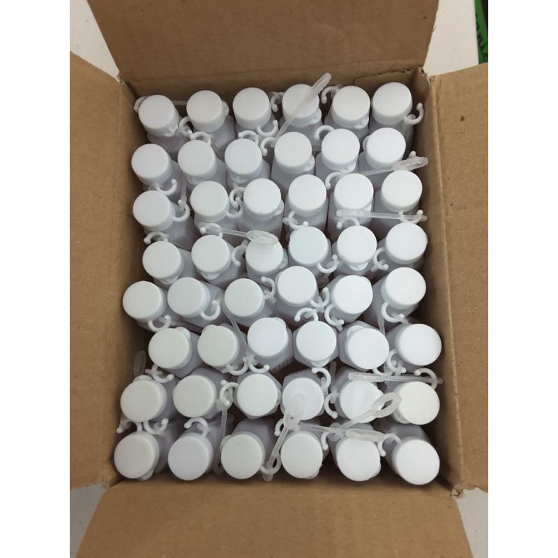 White Hexagon Bubble Bottles 48 pieces