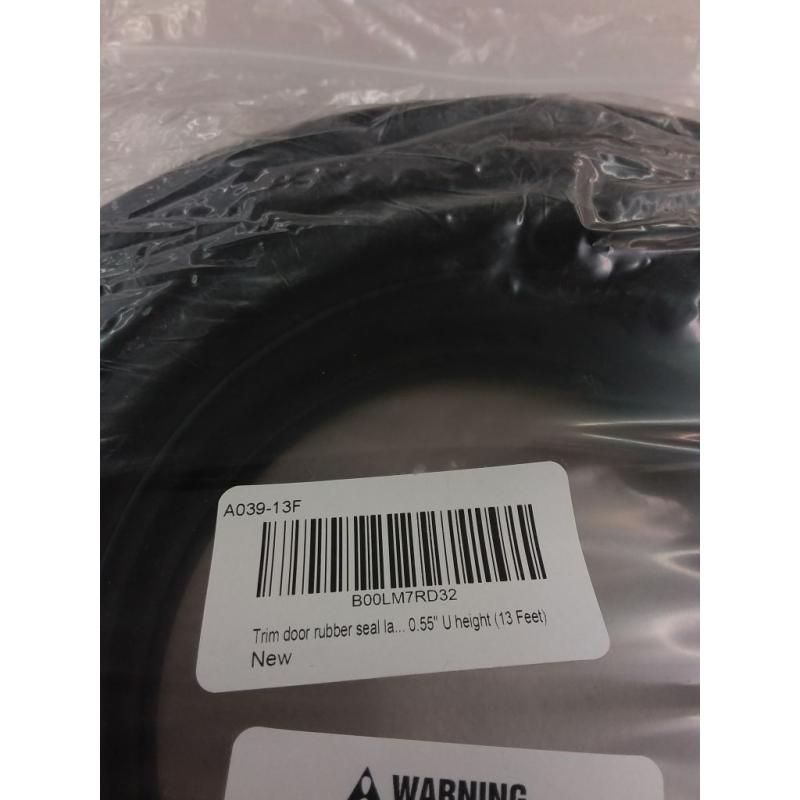 Seal Rubber Trim Door Rubber Seal Large Bulb 0.70 Bulb Diameter X 0.039-0.23 Grip Range X 0.55 U Height (13 Feet)