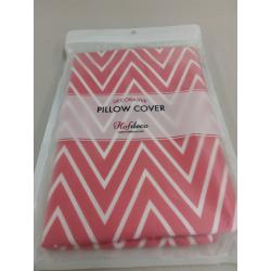 Rose Pink Zigzag Chevron Throw Pillow Cover 18 X 18