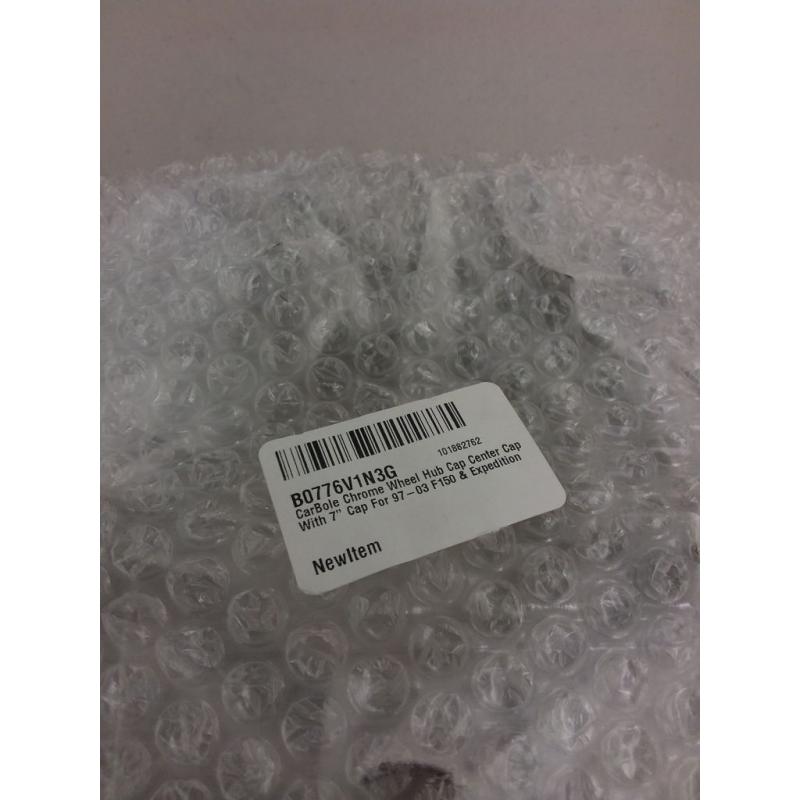 Carbole Chrome Wheel Hub Cap Center With 7 Cap For 97-03 F150 & Expedition