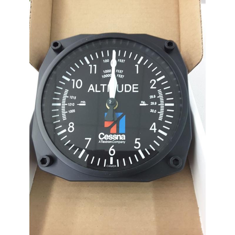 Trintec Cessna Altimeter Clock 6.5 Square with Logo