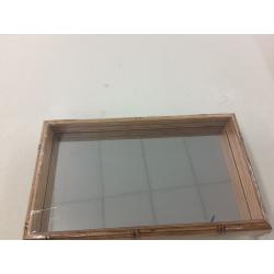 Wood Art Silver Nickel Plated Profile Tray