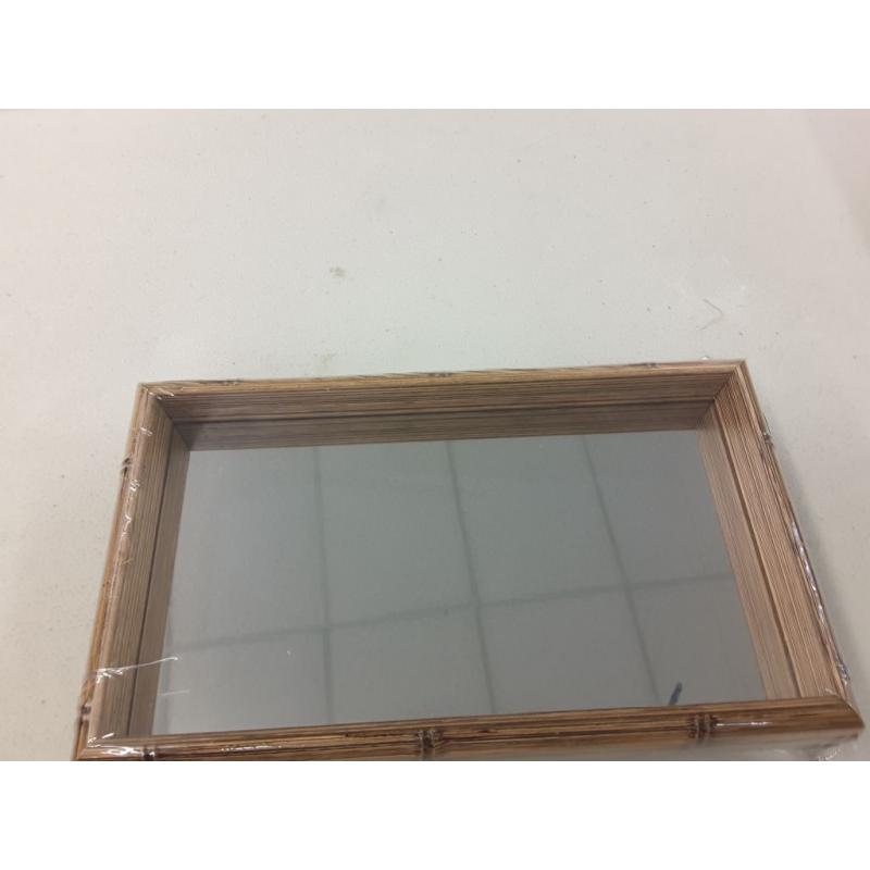 Wood Art Silver Nickel Plated Profile Tray