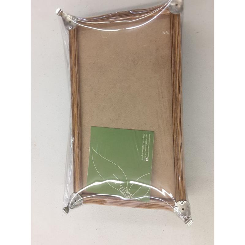 Wood Art Silver Nickel Plated Profile Tray