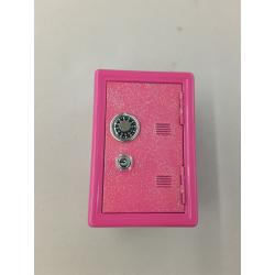 7 Glitter Locker Safe Bank - Pink