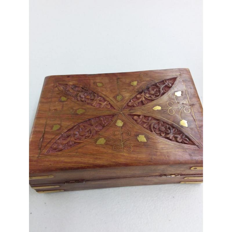 PRC Wooden Jewelry Box Trinket Holder