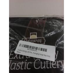 Flairware Extra Heavy Plastic Cutlery 100 Count, 2 Pack