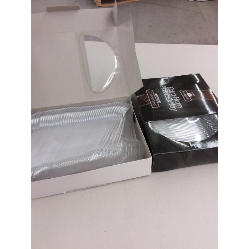 Flairware Extra Heavy Plastic Cutlery 100 Count, 2 Pack