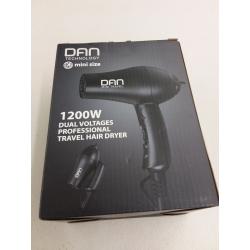 Dan Technology D29 1200w Mini Travel Hair Dryer With Diffuser