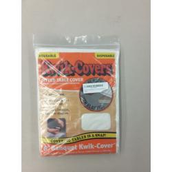 Kwik-Covers Rectangular Fitted Plastic Table Covers, 6' X 30 (6 Feet), Red, White, Blue