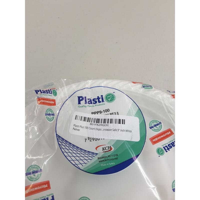 Plasti Plus [100 Count] Disposable Plastic White, 5 Ounce Bowls