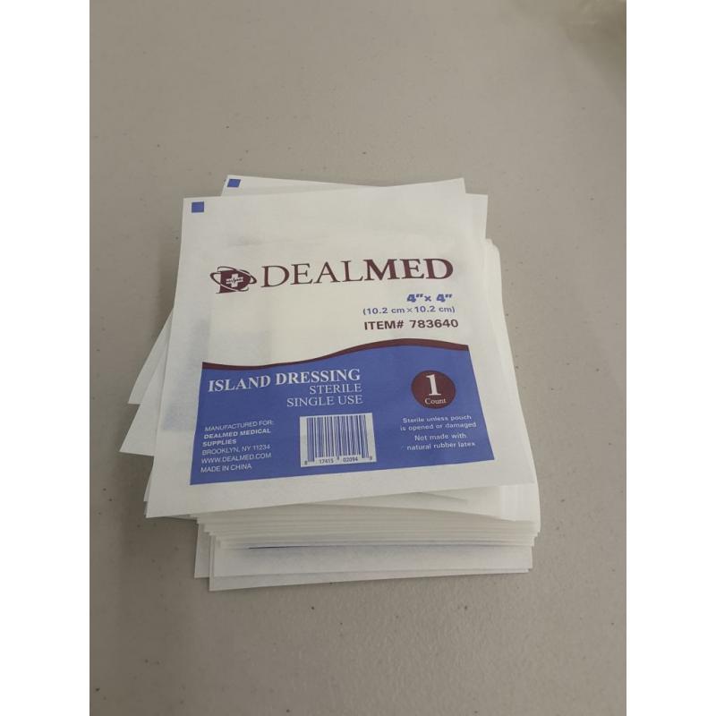Dealmed Sterile Bordered Gauze Island Dressings