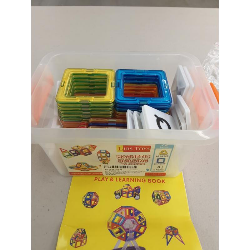 Lirs TOYS 72-pcs: Magnetic Blocks, Magnetic Tiles, Building Blocks Set for Kids/Toddlers - Great for 3+ Year Old .Creativity & Educational Toys for Boys/Girls.Premium 3D
