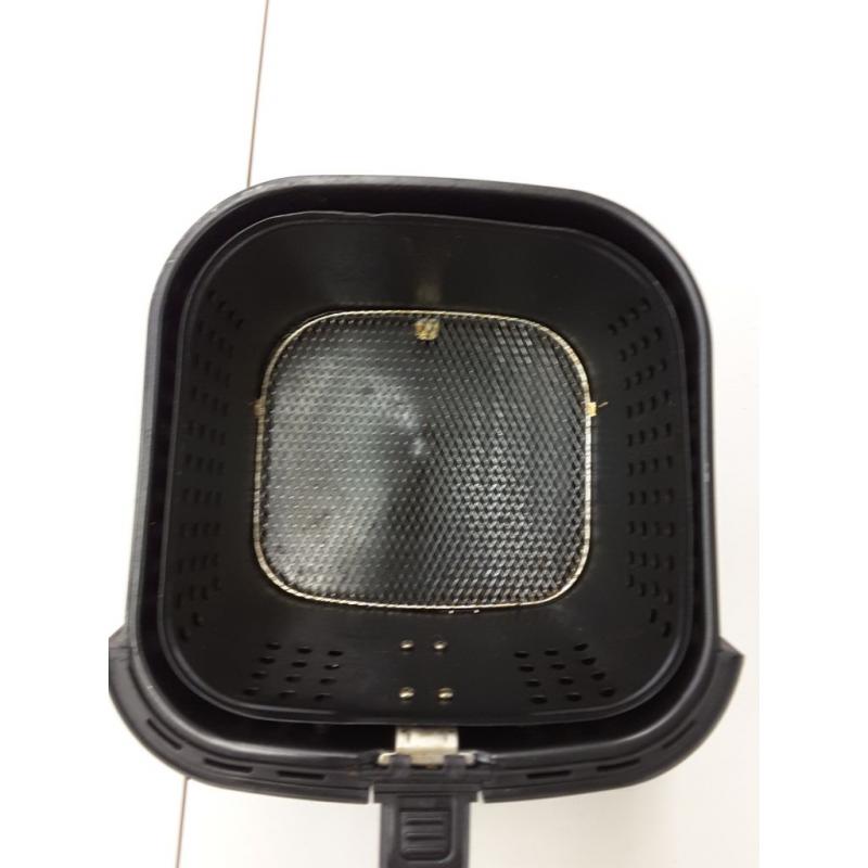 NuWave Brio 6-Quart Air Fryer with App Recipes (Black) includes basket divider, one-touch digital controls, 6 easy presets, wattage control, and advanced functions like SEAR, PREHEAT, DELAY, WARM and more