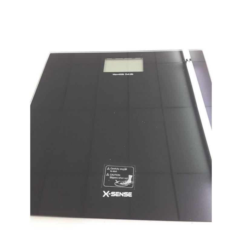 Bathroom Scale, X-Sense Digital Body Weight Scale With Step-On Technology and Extra Large Precision Display, Ws-3d, Black