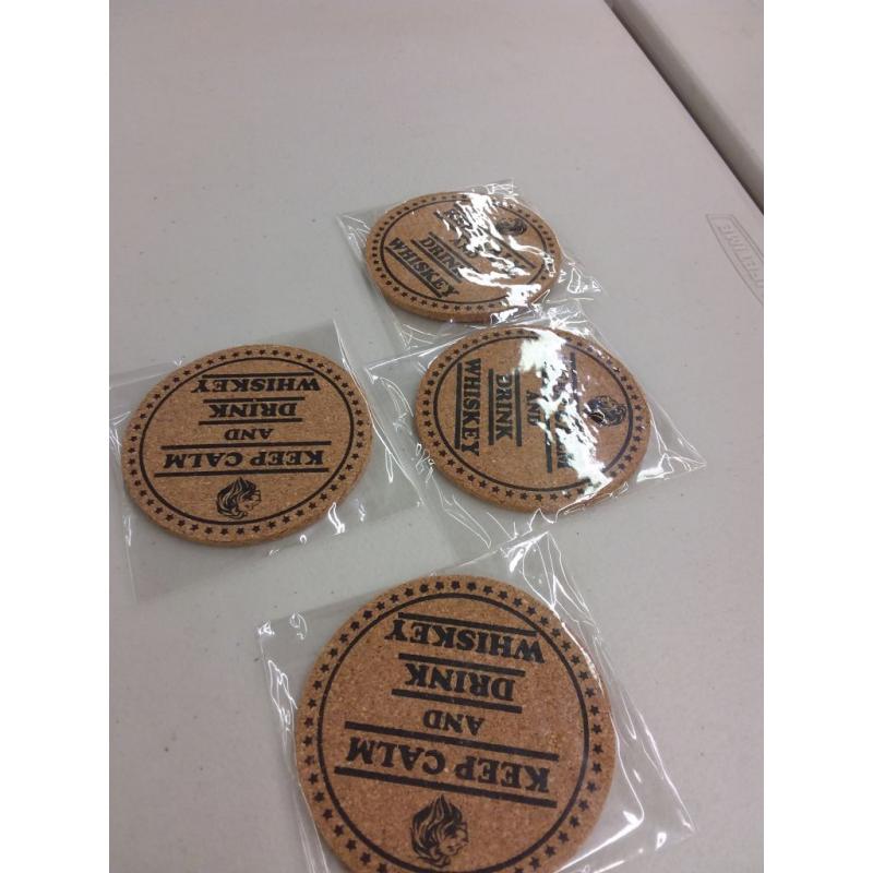 Vaci Crystal Whiskey Glasses, Set of 4, With 4 Coasters, Scotch, Malt or Bourbon Glass, Glass Set