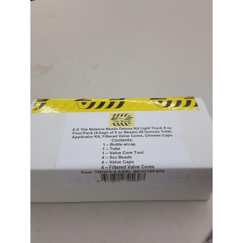 E-Z Tire Beads - Ceramic Dynamic Balancing 4 Bags of 5 oz (20 Total) fits 4 Tires + Applicator Kit - No Lead, No Damage, DIY Tire Balance