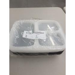 Fit Meal Prep 3 Compartment Meal Prep Containers With Lids