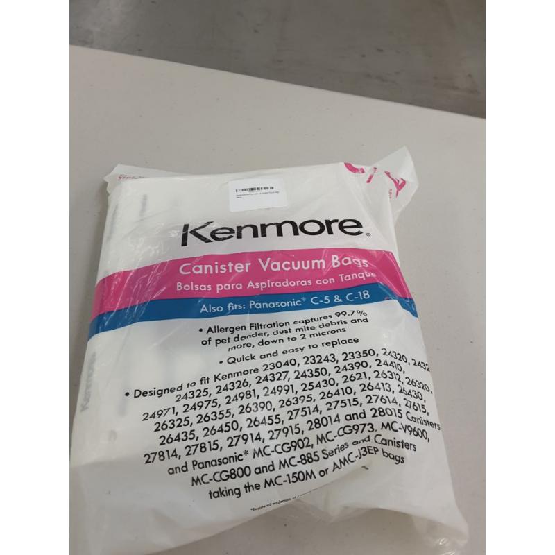 Kenmore Vacuum Bag, Type C and Q, 8-Pack