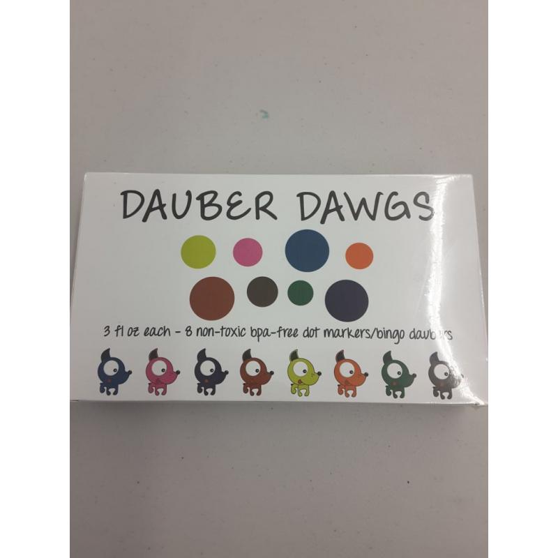 8-pack Washable Dot Markers, Dauber Dawgs