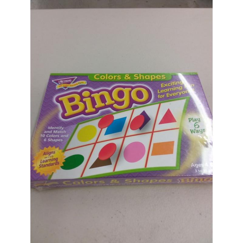 Colors & Shapes Bingo Game